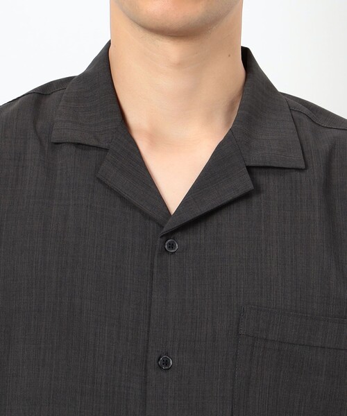 COMME CA ISM（コムサイズム）の「ファンクショナル リネンライク オープンカラーシャツ（シャツ/ブラウス・メンズ・ベージュ/モカ/カーキ/ブラック・M/L/XL）」の17枚目の写真