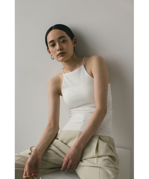 STYLEMIXER（スタイルミキサー）の「カップ付きアメスリキャミ（キャミソール・レディース・ホワイト/レッド/ブラック・SMALL/MEDIUM）」の4枚目の写真