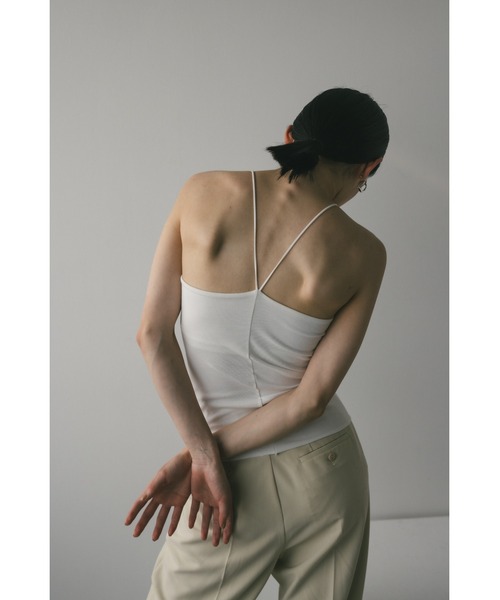 STYLEMIXER（スタイルミキサー）の「カップ付きアメスリキャミ（キャミソール・レディース・ホワイト/レッド/ブラック・SMALL/MEDIUM）」の5枚目の写真