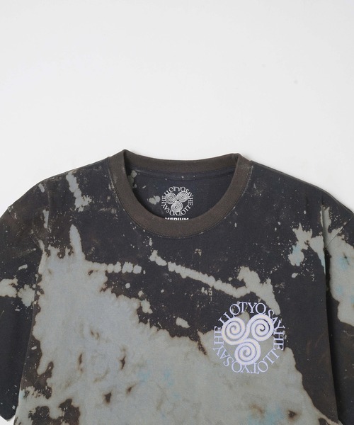 SAYHELLO（セイハロー）の「SAY HELLO D.Y.E SLAP LOGO S/S TEE 24SS-06（Tシャツ/カットソー・メンズ・ブラウン/ブラック・MEDIUM/LARGE）」の5枚目の写真