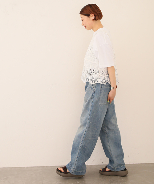 追加》レースMIX ノースリーブブラウス（シャツ/ブラウス）｜JOURNAL