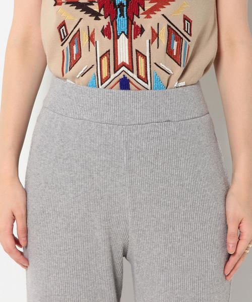 Another Edition（アナザーエディション）の「　リブタチキリワイドパンツ/AEBC　COﾘﾌﾞﾀﾁｷﾘWIDE　PT◆（その他パンツ・レディース・ライトグレー/オレンジ・フリー）」の7枚目の写真