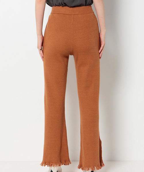 Another Edition（アナザーエディション）の「　リブタチキリワイドパンツ/AEBC　COﾘﾌﾞﾀﾁｷﾘWIDE　PT◆（その他パンツ・レディース・ライトグレー/オレンジ・フリー）」の11枚目の写真