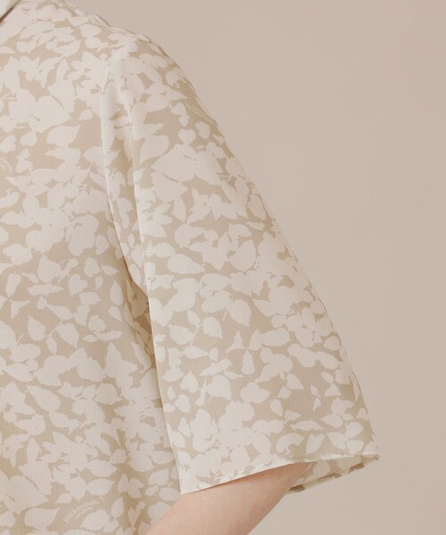 MACKINTOSH LONDON（マッキントッシュ ロンドン）の「【エクラ掲載】シルエットフラワーブラウス（シャツ/ブラウス・レディース・ベージュ/ブラック・38）」の7枚目の写真