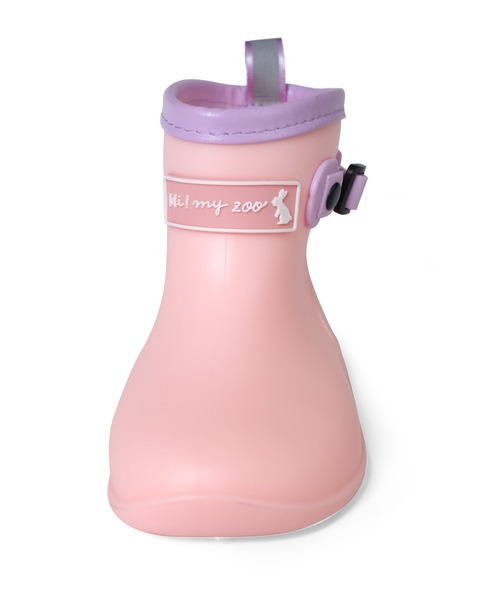 AmiAmi（アミアミ）の「HI MY ZOO ハイマイズー 反射板付きレインシューズ/長靴 防水（レインシューズ・キッズ・ピンク/サックスブルー・15cm/14cm/18cm/17cm/16cm）」の8枚目の写真