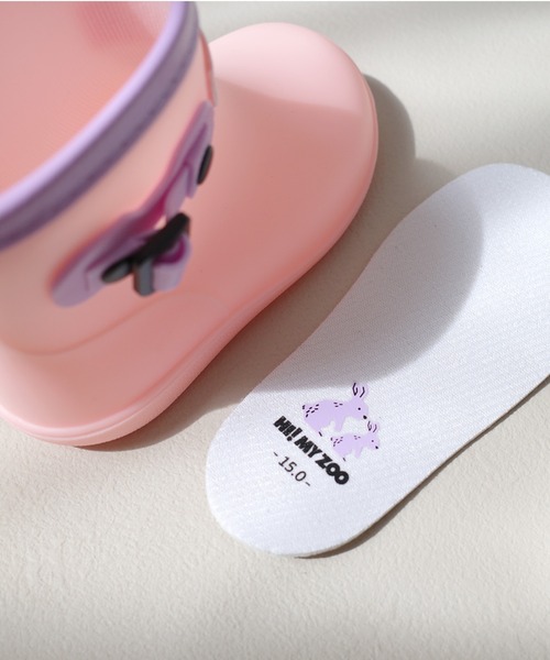 AmiAmi（アミアミ）の「HI MY ZOO ハイマイズー 反射板付きレインシューズ/長靴 防水（レインシューズ・キッズ・ピンク/サックスブルー・15cm/14cm/18cm/17cm/16cm）」の18枚目の写真