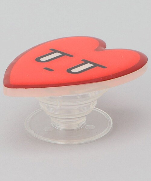 FREAK'S STORE（フリークスストア）の「Kurt Wu/カート ウー ハートロゴ Pop Sockets（その他小物・メンズ・ホワイト/レッド・ﾌﾘ-）」の3枚目の写真