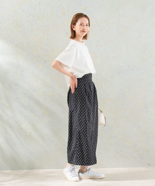 URBAN RESEARCH ROSSO WOMEN(アーバンリサーチ ロッソ)の「汗染み防止スーピマコットンTシャツ(Tシャツ/カットソー・レディース・オフホワイト/ライトベージュ/ライトグレー/ネイビー・FREE)」の8枚目の写真