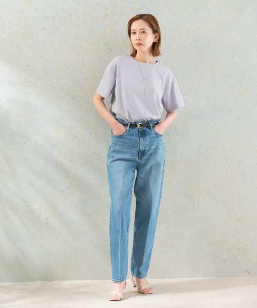 URBAN RESEARCH ROSSO WOMEN(アーバンリサーチ ロッソ)の「汗染み防止スーピマコットンTシャツ(Tシャツ/カットソー・レディース・オフホワイト/ライトベージュ/ライトグレー/ネイビー・FREE)」の15枚目の写真