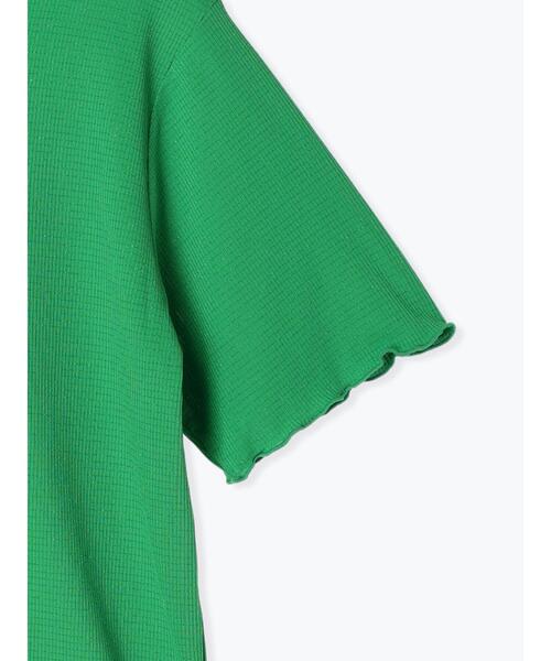 ehka sopo（エヘカソポ）の「ラメボーダーカットソー（Tシャツ/カットソー・レディース・オフホワイト/ブラック/グリーン/オレンジ・F）」の10枚目の写真