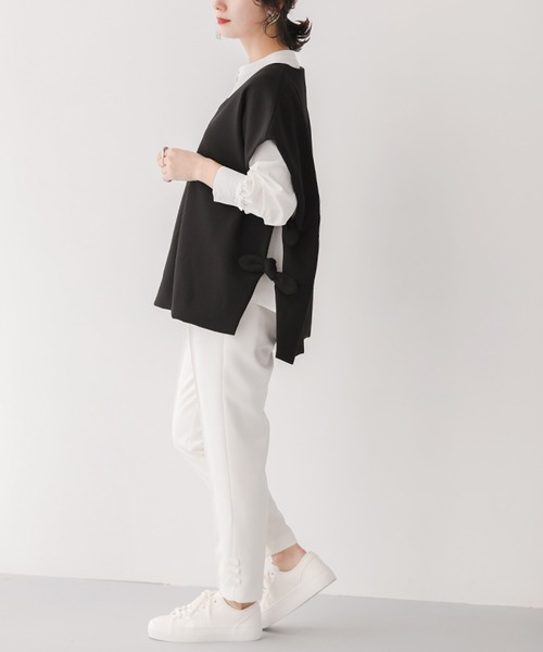 Fit more(フィットモア)の「【ZOZO限定商品】サイドリボンベスト(ベスト・レディース・グレー/ホワイト/ブラック・FREE)」の19枚目の写真