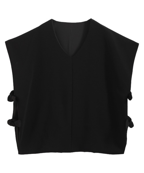Fit more(フィットモア)の「【ZOZO限定商品】サイドリボンベスト(ベスト・レディース・グレー/ホワイト/ブラック・FREE)」の4枚目の写真