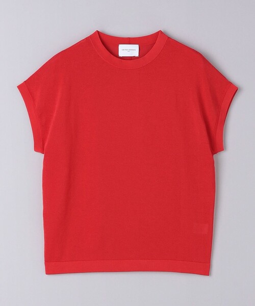 UNITED ARROWS（ユナイテッドアローズ）の「ミニハイネック フレンチスリーブ ニット（ニット/セーター・レディース・ブラック/その他1/ホワイト/レッド・FREE）」の16枚目の写真