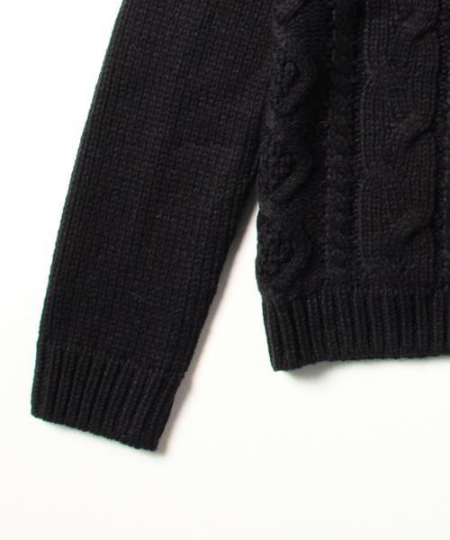 BEAMS LIGHTS Women's（ビームスライツ ウィメンズ）の「BEAMS LIGHTS / MIXケーブル柄編 プルオーバー（ニット/セーター・レディース・オフホワイト/ブラック/ライトグレー・FREE）」の19枚目の写真