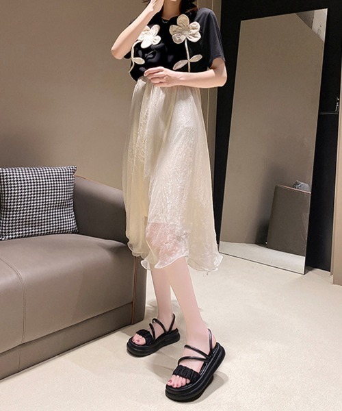 Miniministore(ミニミニストア)の「厚底サンダル ストラップサンダル 夏(サンダル・レディース・アイボリー/ブラック・25.0cm/24.5cm/24.0cm/23.5cm/23.0cm/22.5cm)」の22枚目の写真