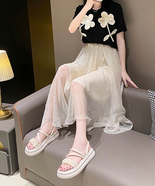 Miniministore(ミニミニストア)の「厚底サンダル ストラップサンダル 夏(サンダル・レディース・アイボリー/ブラック・25.0cm/24.5cm/24.0cm/23.5cm/23.0cm/22.5cm)」の14枚目の写真
