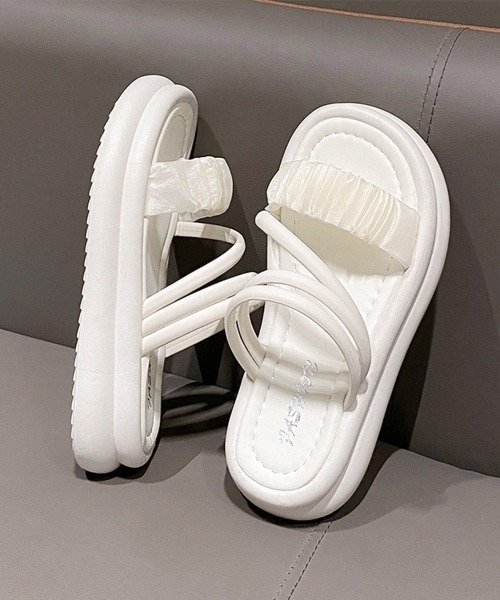 Miniministore(ミニミニストア)の「厚底サンダル ストラップサンダル 夏(サンダル・レディース・アイボリー/ブラック・25.0cm/24.5cm/24.0cm/23.5cm/23.0cm/22.5cm)」の17枚目の写真