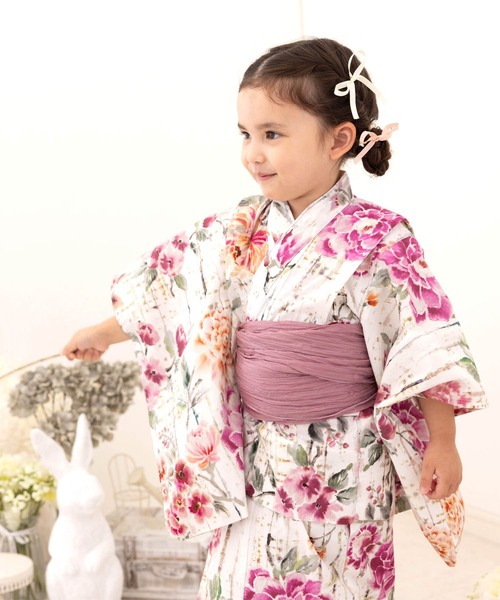 新品　見着用　スウィートマミー 浴衣 5点セット SweetMommy（スウィートマミー）の「【2024年新柄】キッズ浴衣 4