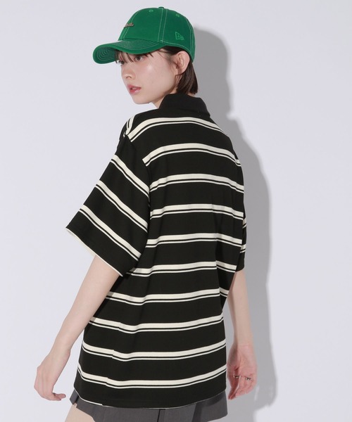 Anui（アニュイ）の「【UNISEX】エンブレムボーダーポロプルオーバー（Tシャツ/カットソー・レディース・ブラック/ブラウン・MEDIUM）」の8枚目の写真