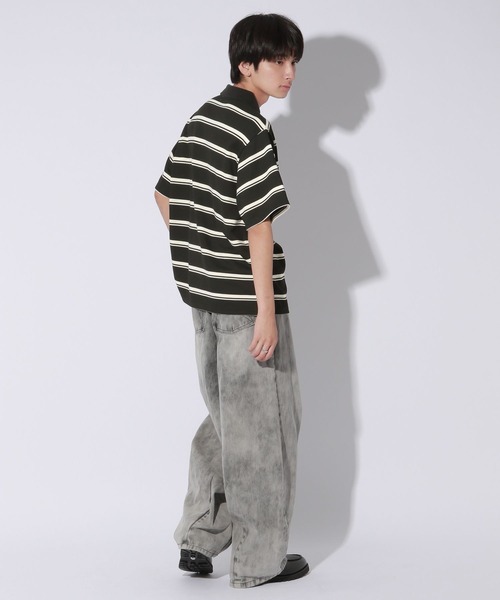 Anui（アニュイ）の「【UNISEX】エンブレムボーダーポロプルオーバー（Tシャツ/カットソー・レディース・ブラック/ブラウン・MEDIUM）」の18枚目の写真