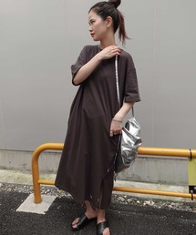 CORNERS | USAコットンビッグシルエットTシャツワンピース(ワンピース)