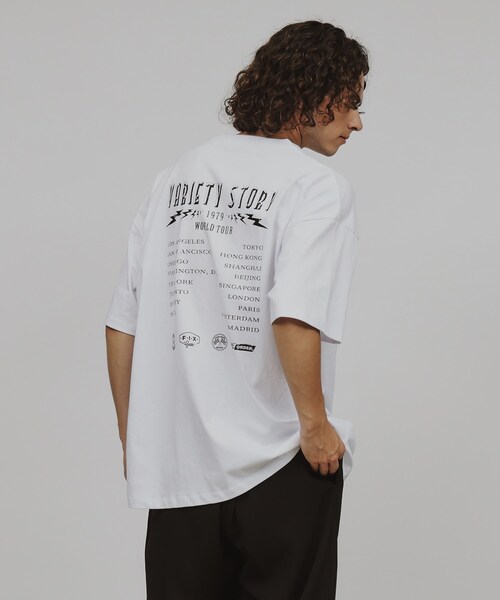 tk.TAKEO KIKUCHI（ティーケータケオキクチ）の「◆ロックバンドツアーTシャツ（Tシャツ/カットソー・メンズ・ホワイト/チャコールグレー/ライトパープル・04/03/02）」の10枚目の写真