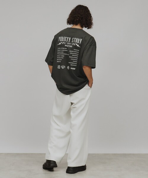 tk.TAKEO KIKUCHI（ティーケータケオキクチ）の「◆ロックバンドツアーTシャツ（Tシャツ/カットソー・メンズ・ホワイト/チャコールグレー/ライトパープル・04/03/02）」の17枚目の写真