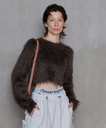 Shaggy Short Length Knitwear/シャギーショートニット