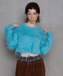 Shaggy Short Length Knitwear/シャギーショートニット