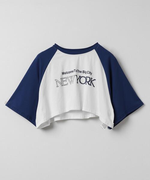 WOND(ウォンド)の「シティロゴラグランショートスリーブTシャツ(Tシャツ/カットソー・レディース・ブルー/ブラック・FREE)」の16枚目の写真
