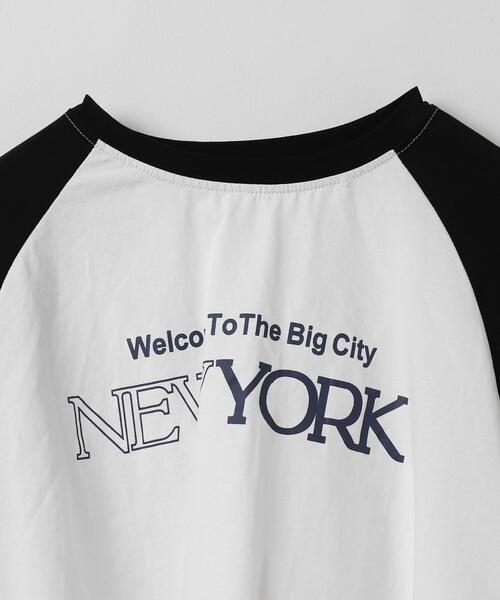 WOND(ウォンド)の「シティロゴラグランショートスリーブTシャツ(Tシャツ/カットソー・レディース・ブルー/ブラック・FREE)」の19枚目の写真