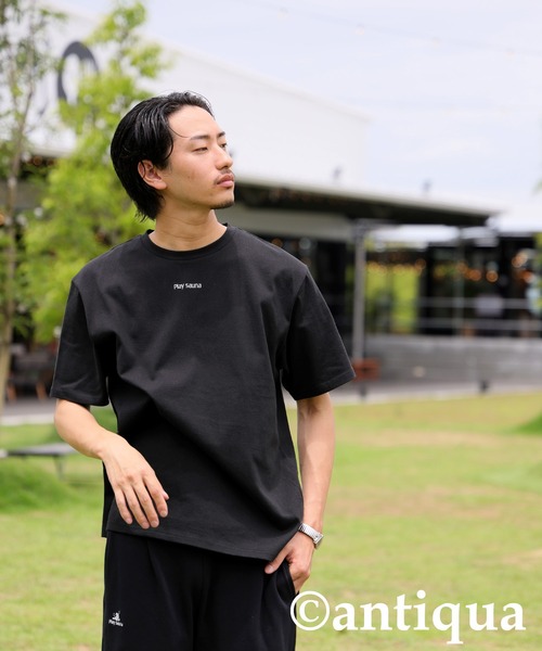antiqua(アンティカ)の「ロゴ刺繍Tシャツ(Tシャツ/カットソー・レディース・ホワイト/ブラック・R/P)」の19枚目の写真