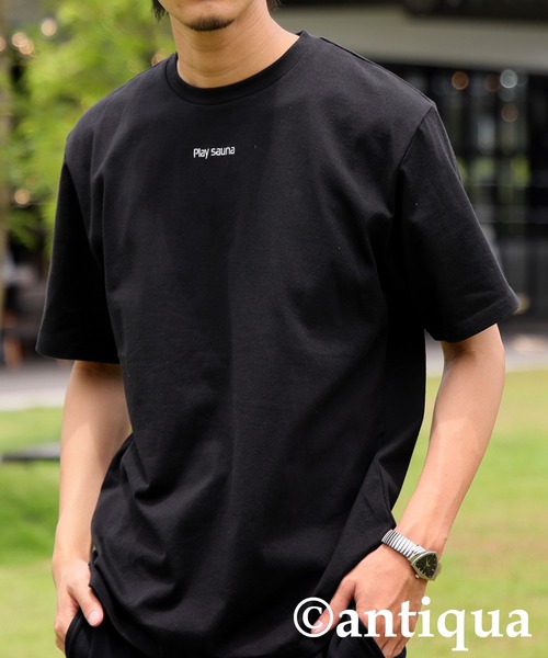 antiqua(アンティカ)の「ロゴ刺繍Tシャツ(Tシャツ/カットソー・レディース・ホワイト/ブラック・R/P)」の17枚目の写真