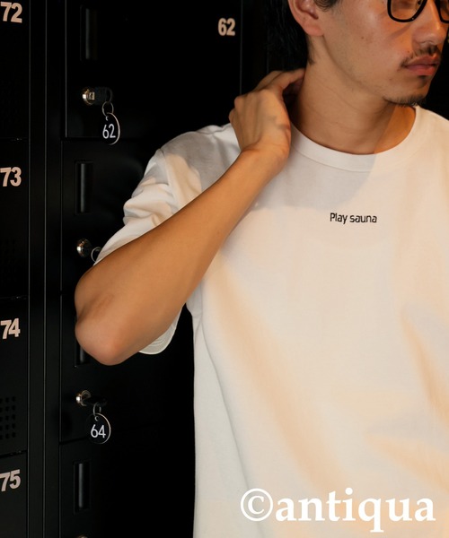 antiqua(アンティカ)の「ロゴ刺繍Tシャツ(Tシャツ/カットソー・レディース・ホワイト/ブラック・R/P)」の9枚目の写真