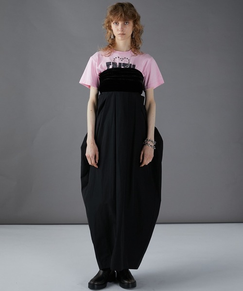 PRANK PROJECT(プランクプロジェクト)の「ビッグボウマキシドレス / Big Bow Maxi Dress(ドレス・レディース・ブラック/ベージュ/グレー・FREE)」の14枚目の写真