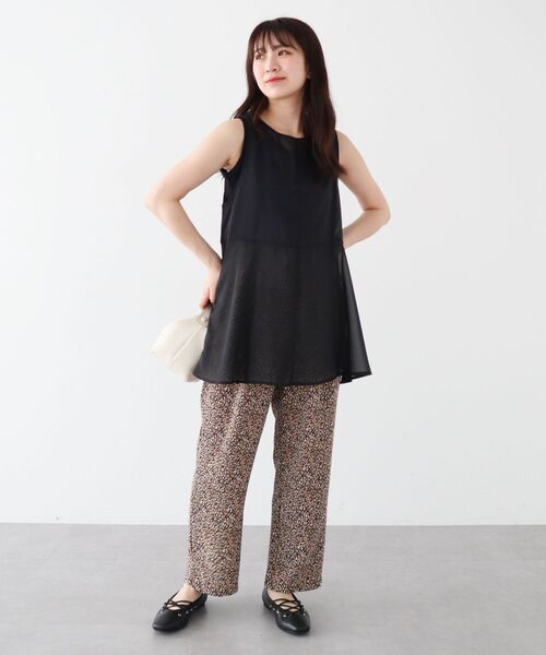 ELENCARE DUE（エレンカーレデュエ）の「・ELENCARE DUE オーガンジーノースリチュニック（チュニック・レディース・グリーン/モカ/ブラック/チャコールグレー・FREE）」の21枚目の写真