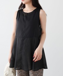 ELENCARE DUE | ・ELENCARE DUE オーガンジーノースリチュニック(チュニック)