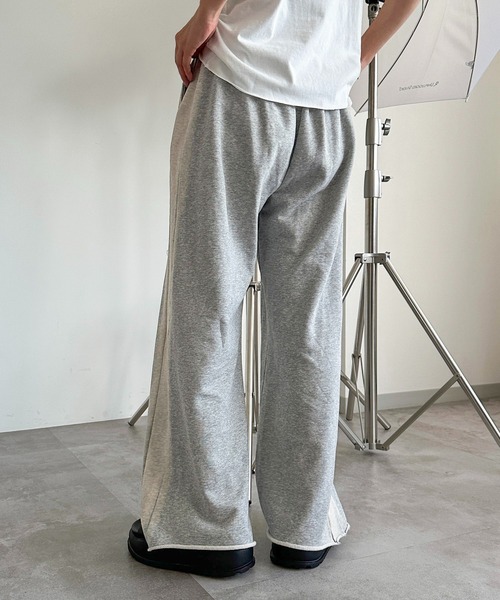 apres jour mignon(アプレジュールミニョン)の「ダメージスウェットパンツ【ZOZOTOWN限定アイテム】(スウェットパンツ・レディース・ブラック/グレー/パープル・X-LARGE/SMALL/MEDIUM)」の14枚目の写真