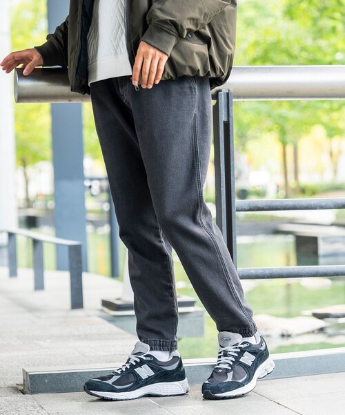 4色展開】スポーティ イージーパンツ（ストレッチ）（デニムパンツ