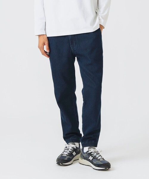 4色展開】スポーティ イージーパンツ（ストレッチ）（デニムパンツ