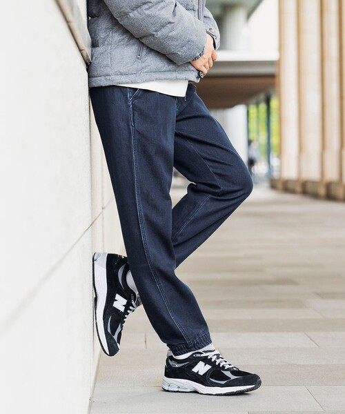 4色展開】スポーティ イージーパンツ（ストレッチ）（デニムパンツ
