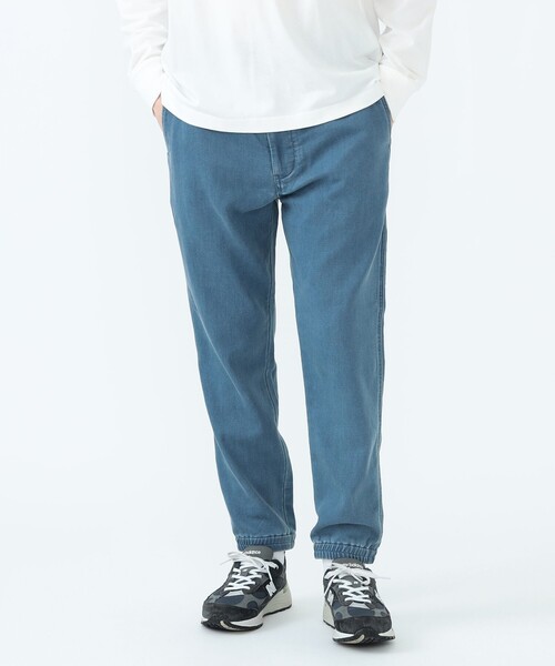 BEAMS HEART(ビームスハート)の「【ユニセックス】【4色展開】スポーティ イージーパンツ(ストレッチ)(デニムパンツ・メンズ・サックスブルー/チャコールグレー/インディゴブルー/グレー・MEDIUM/LARGE/SMALL)」の5枚目の写真