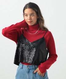 BAYFLOW | [レイヤードで旬顔に]スパンコールビスチェ(ベスト)