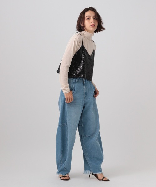 BAYFLOW（ベイフロー）の「[レイヤードで旬顔に]スパンコールビスチェ（ベスト・レディース・シルバー/ブラック・FREE）」の12枚目の写真