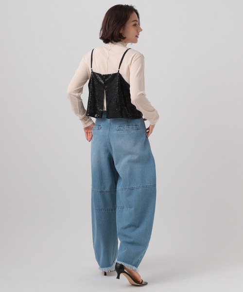 BAYFLOW（ベイフロー）の「[レイヤードで旬顔に]スパンコールビスチェ（ベスト・レディース・シルバー/ブラック・FREE）」の13枚目の写真