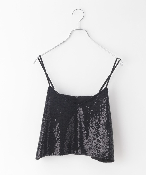 BAYFLOW（ベイフロー）の「[レイヤードで旬顔に]スパンコールビスチェ（ベスト・レディース・シルバー/ブラック・FREE）」の17枚目の写真
