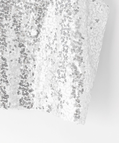 BAYFLOW（ベイフロー）の「[レイヤードで旬顔に]スパンコールビスチェ（ベスト・レディース・シルバー/ブラック・FREE）」の21枚目の写真