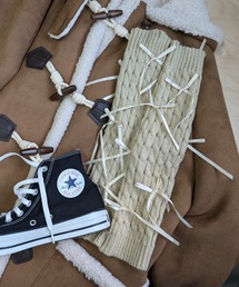 poiregnee（ポワニェ）の「［select］リボンレッグウォーマー（レッグウォーマー・レディース）」