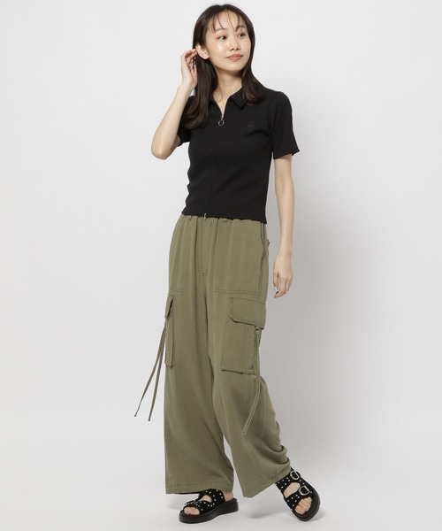 niko and...（ニコアンド）の「クロップドZIPリブカーディガン（カーディガン/ボレロ・レディース・ホワイト/グレー/ブラック・FREE）」の9枚目の写真