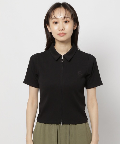 niko and...（ニコアンド）の「クロップドZIPリブカーディガン（カーディガン/ボレロ・レディース・ホワイト/グレー/ブラック・FREE）」の11枚目の写真